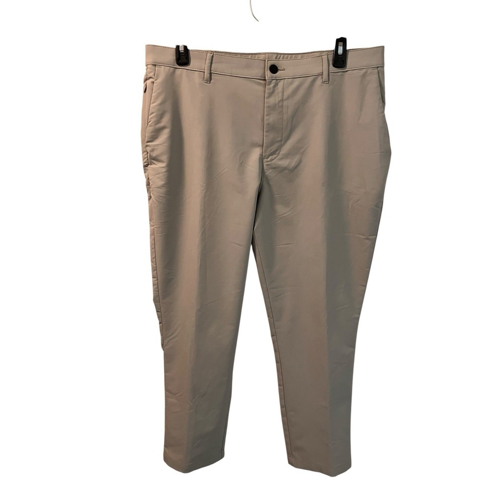Banana‎ Republic Pants Mens 40 X 28 Straight Tan Beige Performance Stretch Tech